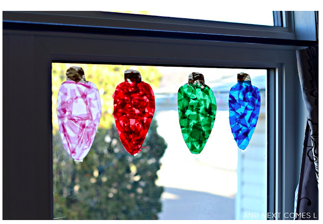 Christmas Lights Suncatcher