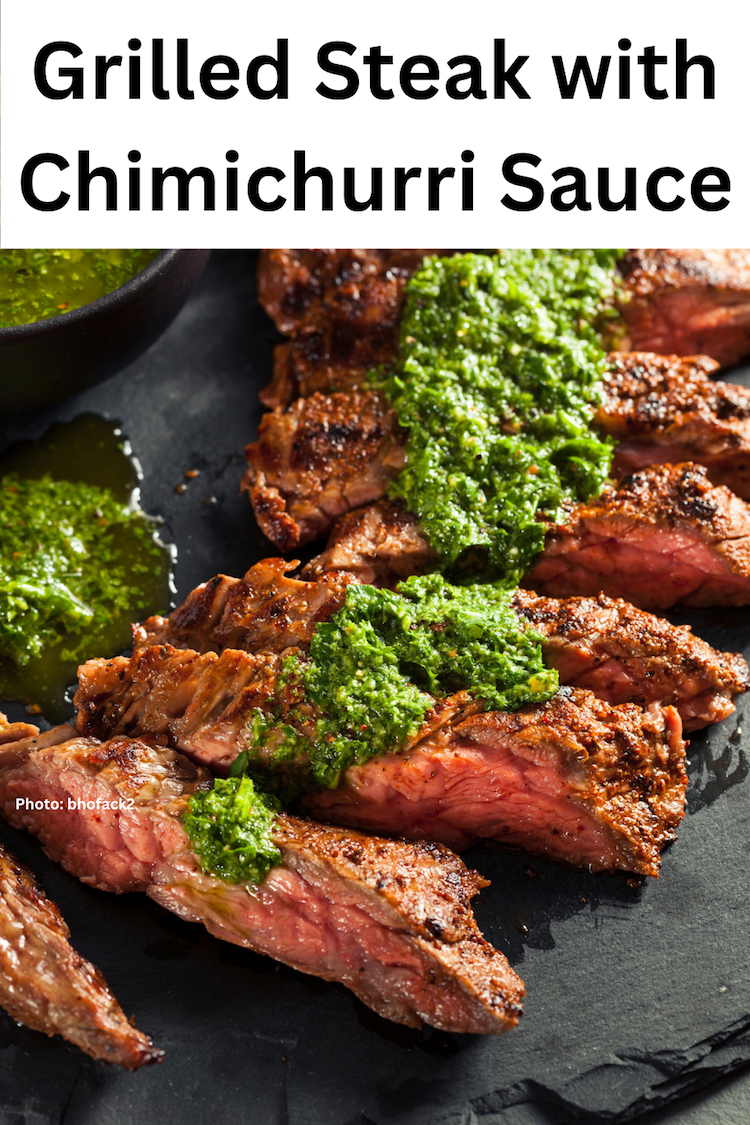 Grilled Steak with Chimichurri Sauce